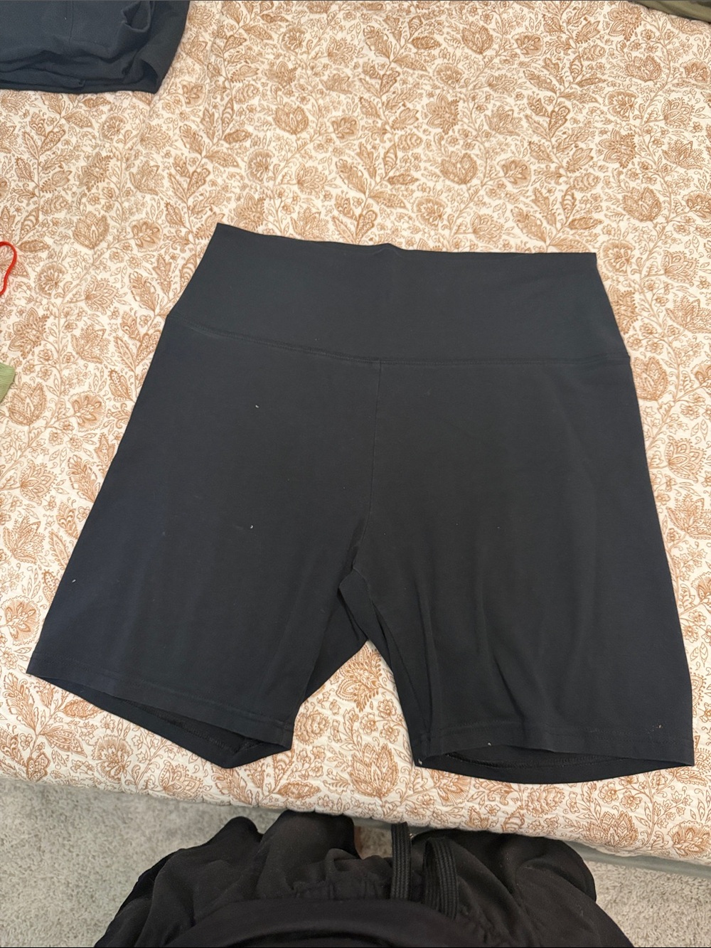 aerie Black High-Rise Bike Shorts